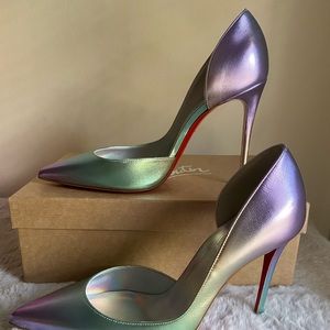Christian Louboutin Iriza Size 38 Iridescent